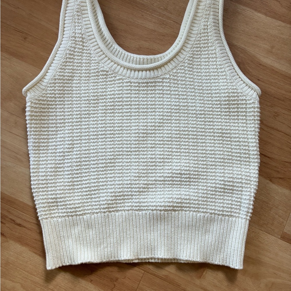 Quince White Sweater Tank NWOT